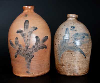 Lot of Two: Pfaltzgraff Stoneware Jugs incl. Signed 2 Gal. Example