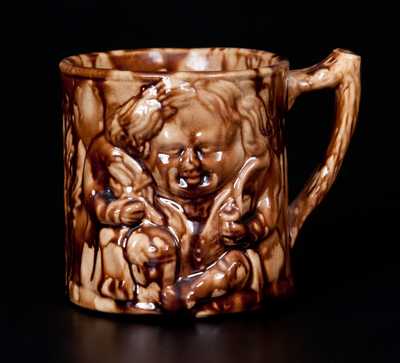 E. & W. BENNETT/CANTON AVENUE/BALTIMORE, Md. Rockinghamware Toby Mug