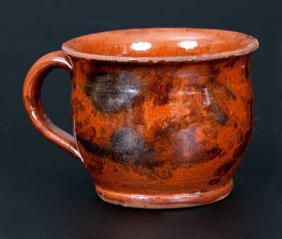 Glazed Redware Cup, Pennsylvania origin, 19th century