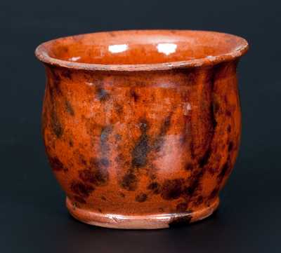 Glazed Redware Cup, Pennsylvania origin, 19th century