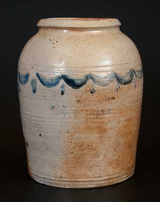 Rare COMMERAWS STONEWARE Jar (Corlears Hook, Manhattan, NY)