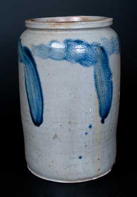 1 1/2 Gal. Stoneware Crock Stamped H. MYERS, Baltimore, circa 1825