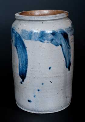 1 1/2 Gal. Stoneware Crock Stamped H. MYERS, Baltimore, circa 1825