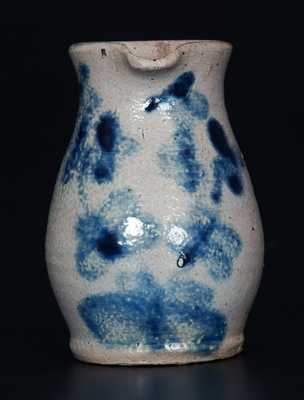 Miniature Baltimore, MD Stoneware Pitcher w/ Floral Decoration, c1875