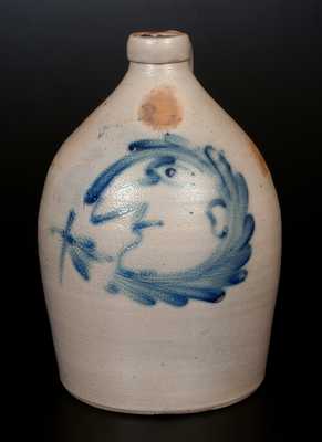 Fine COWDEN & WILCOX Man-in-the-Moon Stoneware Jug