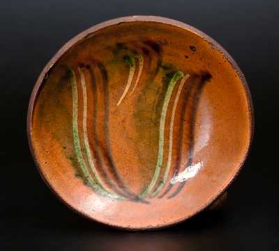 Berks County Redware Plate, Dryville, PA