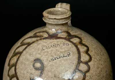 CHANDLER MAKER (Thomas Chandler, Edgefield, SC) Alkaline-Glazed Stoneware Jug