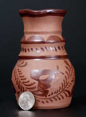 Fine Tanware Pitcher, Western PA origin, fourth quarter 19th century