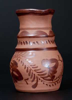 Fine Tanware Pitcher, Western PA origin, fourth quarter 19th century