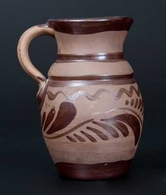 Tanware Pitcher, Western PA origin, fourth quarter 19th century