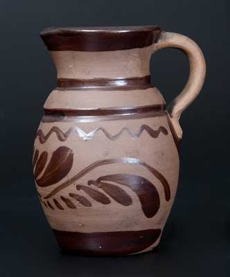 Tanware Pitcher, Western PA origin, fourth quarter 19th century