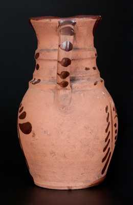 Fine Tanware Pitcher, Western PA origin, fourth quarter 19th century