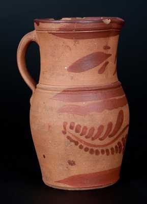 Tanware Pitcher, Western PA origin, fourth quarter 19th century