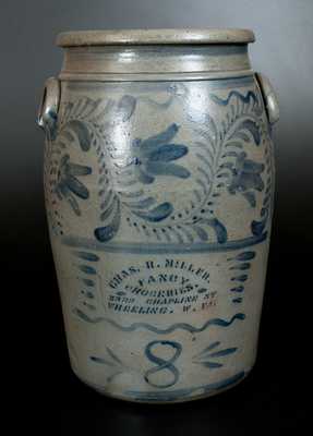 Wheeling, WV Advertising Crock (Greensboro, PA origin)