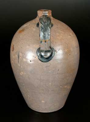 Unusual 2 Gal. Stoneware Jug with Incised Jug on Keg Decoration, probably Ohio River Valley