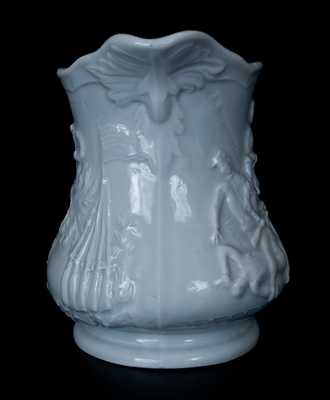 Colonel Ellsworth Commemorative Ironstone Pitcher, Stamped