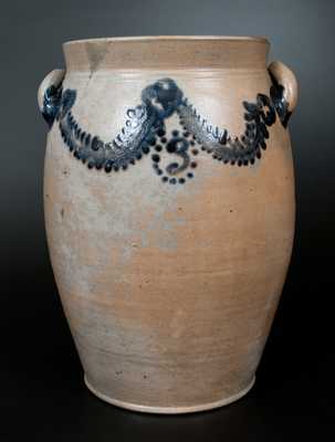 Rare Three-Gallon Baltimore Stoneware Jar att. William Morgan, c1822