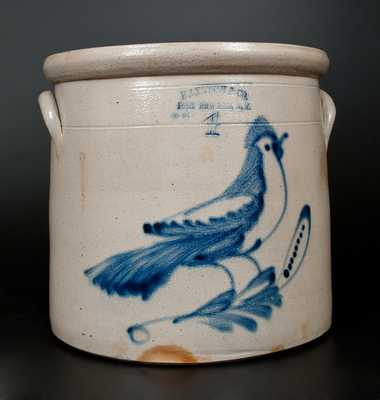 HAXSTUN & CO. / FORT EDWARD, N.Y. Stoneware Bird Crock