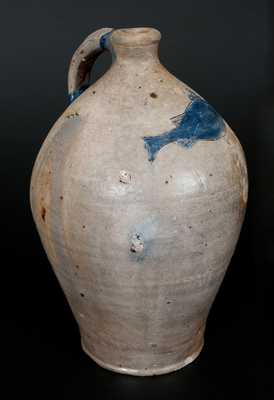 Rare Stoneware Incised Fish Jug, attrib. Paul Cushman, Albany, NY