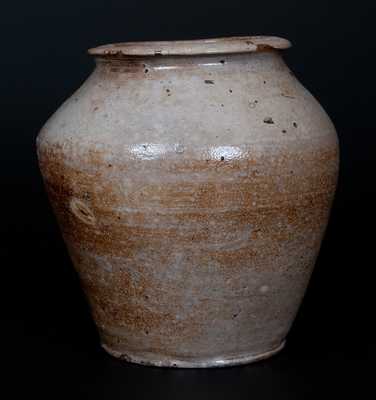 Rare Early Stoneware Jar Inscribed 