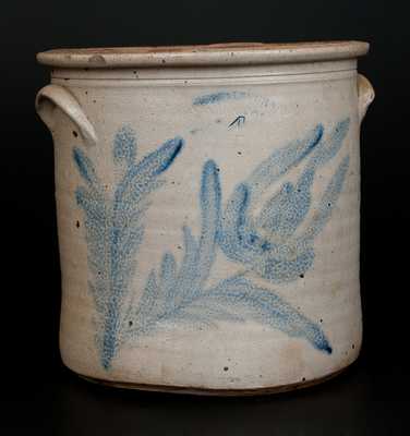 4 Gal. H. B. PFALTZGRAFF / YORK, PA Stoneware Crock with Large Floral Decoration