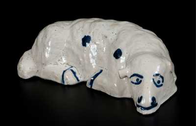 Bristol-Slip Stoneware Lamb Figure att. Pfaltzgraff Stoneware Co., York, PA
