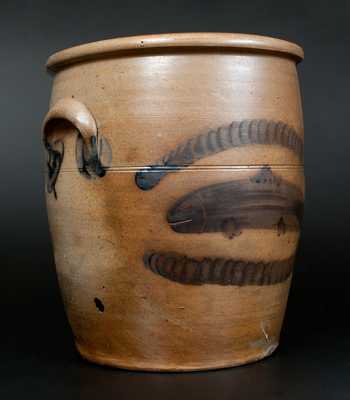 Extremely Rare Uniontown, PA Stoneware Fish Jar