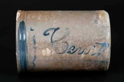 Extremely Rare Small Stoneware Wax Sealer Signed