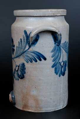 2 Gal. Stoneware Water Cooler with Floral Decoration, Baltimore circa 1850