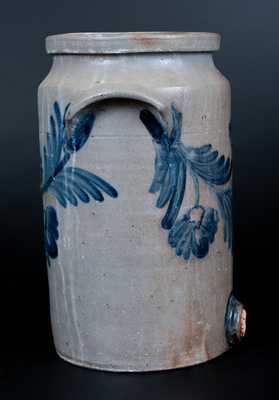 2 Gal. Stoneware Water Cooler with Floral Decoration, Baltimore circa 1850