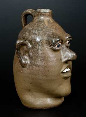 Lanier Meaders Face Jug, Cleveland, GA origin, circa 1980