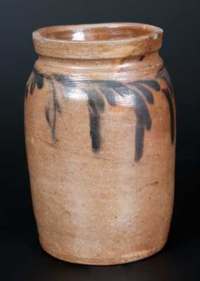 1/4 Gal. Philadelphia Stoneware Jar with Cobalt Swag Decoration