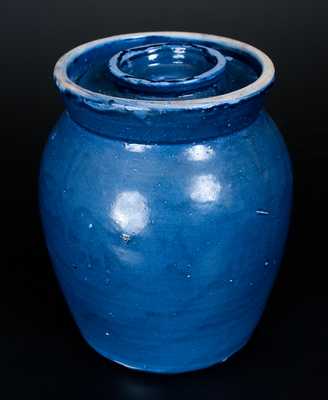 Hendon Miller (1930-1983), Brent, Bibb County, Alabama, Blue-Glazed Churn