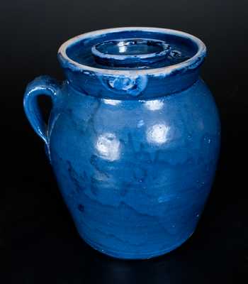 Hendon Miller (1930-1983), Brent, Bibb County, Alabama, Blue-Glazed Churn