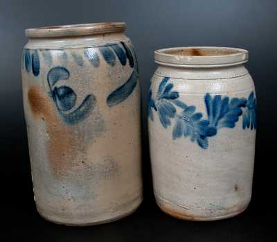 Lot of Two: Remmey Philadelphia Stoneware Jar, Southeast PA Stoneware Jar