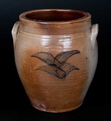 Rare Stoneware Jar Marked Twice ELIZ-TOWN POTERY