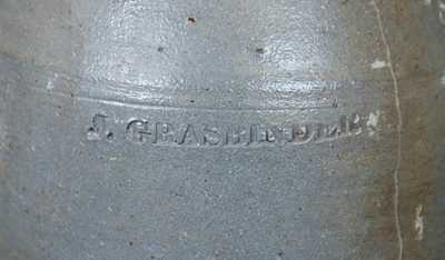 Rare Baltimore Stoneware J. GRASBINDER Bottle