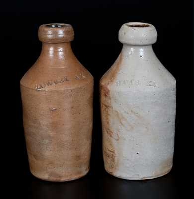 Lot of Two: Stoneware Bottles Impressed HAM'S XX, LOWREY XX