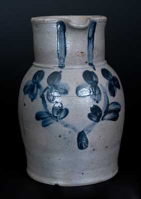 1 Gal. Stoneware Pitcher with Floral Decoration, Baltimore, circa 1870