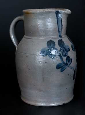 1 Gal. Stoneware Pitcher with Floral Decoration, Baltimore, circa 1870