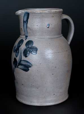 1 Gal. Stoneware Pitcher with Floral Decoration, Baltimore, circa 1870