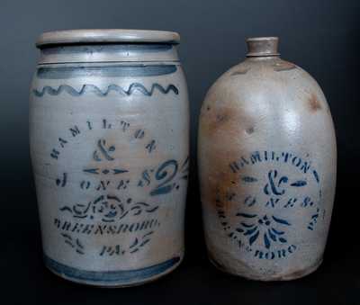 Lot of Two: HAMILTON & JONES / GREENSBORO, PA Stoneware