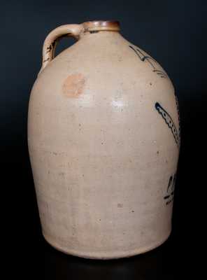 Scarce P.H. Smith, Summit County, OH Four-Gallon Stoneware Jug