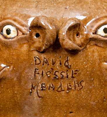 David and Flossie Meaders Four-Sided Stoneware Face Jug