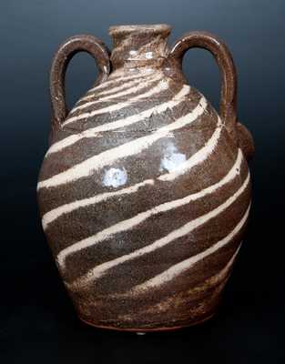 Walter Fleming Stoneware Swirl Face Jug