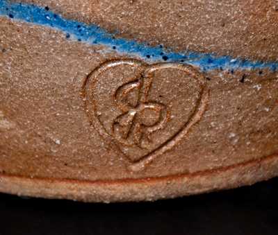 Joe Reinhardt Stoneware Swirl Face Jug