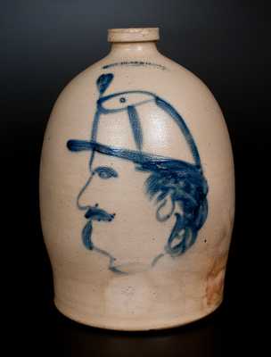 Extremely Rare and Important COWDEN & WILCOX / HARRISBURG, PA Civil War Soldier Jug