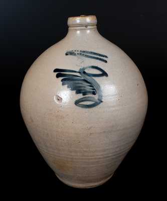 M. TYLER ALBANY / MANUFACTURER Ovoid Stoneware Jug