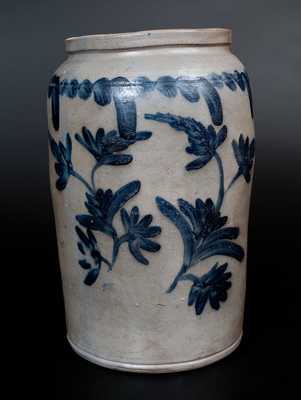 Pennsylvania Stoneware Jar with Profuse Cobalt Decoration