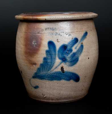 1 Gal. H. B. PFALTGRAFF / YORK, PA Stoneware Jar with Floral Decoration